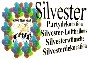 Grüße, Glückwünsche und Dekoration zu Silvester und Neujahr