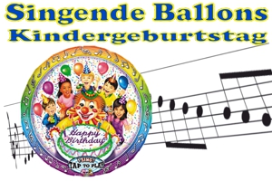 Singende Luftballons zum Kindergeburtstag