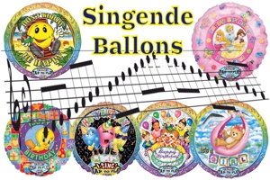 Singende Ballons, Musikballons, Versand-Optimiert