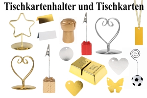 Tischkarten & Tischkartenhalter