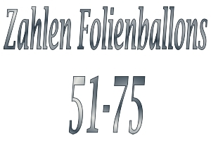 Folienballons Zahlen 51-75