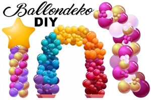 Ballondeko-Luftballons, Do it youself, Deko zum Selbermachen