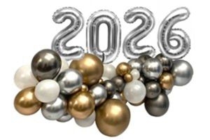 Ballondekoration Silvester