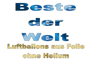 Luftballons aus Folie, Grüße und Glückwünsche: Beste