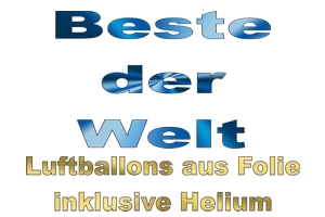 Luftballons aus Folie, Grüße und Glückwünsche: Beste