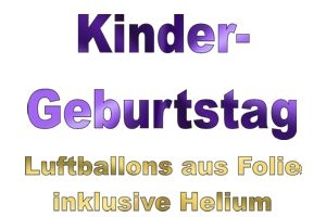 Kindergeburtstag