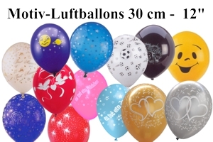 Luftballons Latexballons: Motive, 30 cm Ø