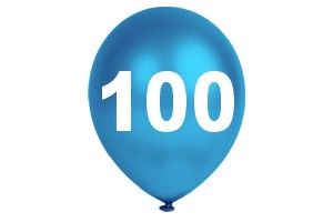 Luftballons Zahl 100