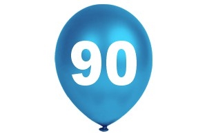 Luftballons Zahl 90