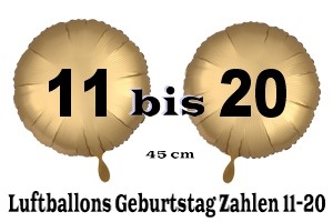 Luftballons Geburtstag 11-20