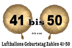 Luftballons Geburtstag 41-50