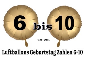 Luftballons Geburtstag 6-7-8-9-10