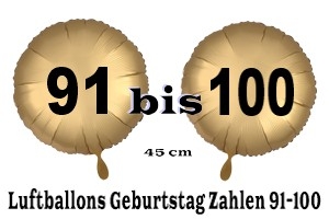 Luftballons Geburtstag 91-100