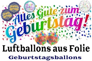 Luftballons zum Geburtstag