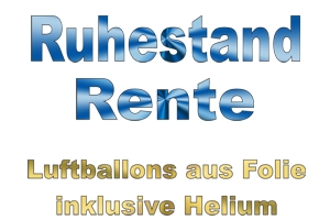 Ruhestand Luftballons