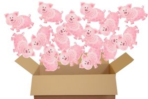 Silvester Glücksschweinchen
