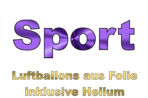 Grüße, Glückwünsche, Grußballons. Sport Luftballon aus Folie mit Helium