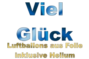 Viel Glück Luftballons