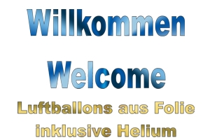 Willkommen Luftballons