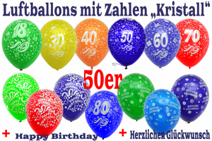 Geburtstagsballons 50er Beutel Geburtstagsballons 50er Beutel