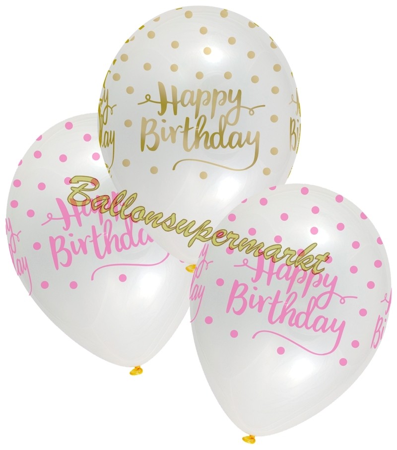 Easy Joy Geburtstag Dekoration Rot Happy Birthday Girlande Gold