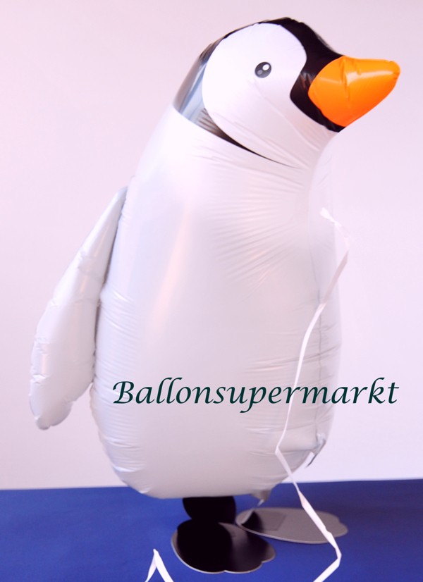 Folienballon Airwalker Pinguin, Airwalker Luftballon aus Folie mit Helium