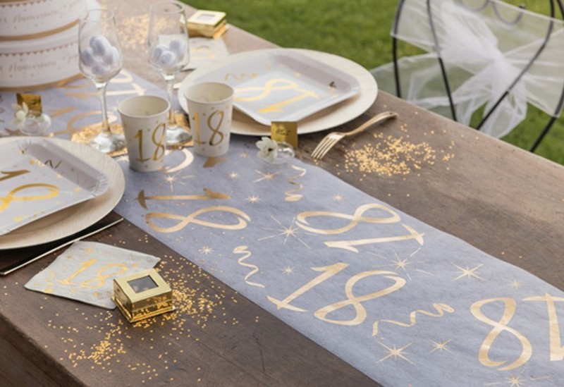 Tischdecke Zahl 40 Gold Tischdekoration Zum 40 Geburtstag