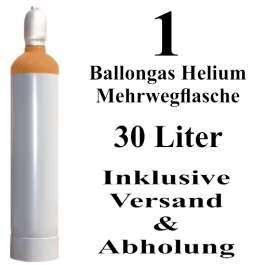 Ballongas Helium 30 Liter Mehrwegflasche
