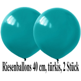Luftballons 40 cm, Türkis, 2 Stück