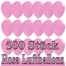 Luftballons zur Raumbefüllung, 500 Stück, Rosa
