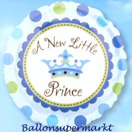 Luftballon mit Helium zu Geburt und Taufe eines Jungen: A New Little Prince