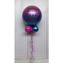 Ombre Orbz Luftballon beschriftet