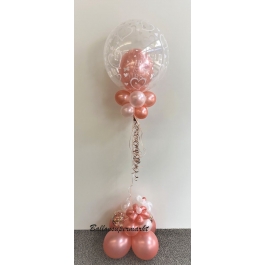 Ballon-Bouquet Mr. & Mrs. in Rosegold