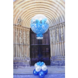 Plopp Luftballon zur Hochzeit ( explodierender Ballon ) mit Beschriftung