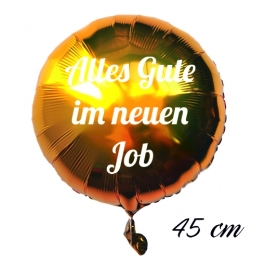 Alles Gute im neuen Job Luftballon. 45 cm inklusive Helium