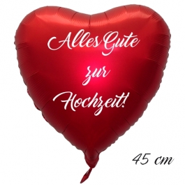 Alles Gute zur Hochzeit! 45 cm ohne Helium