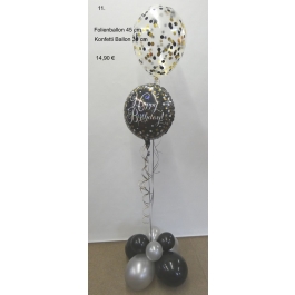 Ballon-Bouquet mit Konfetti Ballon 