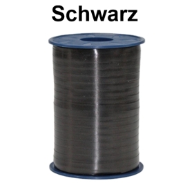 Ballonband Schwarz auf Rolle