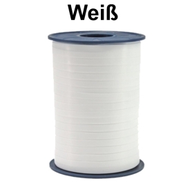 Ballonband Weiß auf Rolle