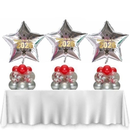 Tischdeko Silvesterparty 3 Stück Ballondeko 2026