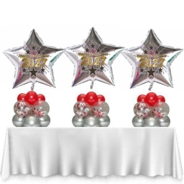 Tischdeko Silvesterparty 3 Stück Ballondeko 2027