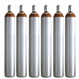 Ballongas Service Großraum NRW Deutschland 6 Ballongasflaschen 50 Liter, 99,996 reines Helium