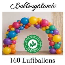 Ballongirlande Bunter Kindergeburtstag