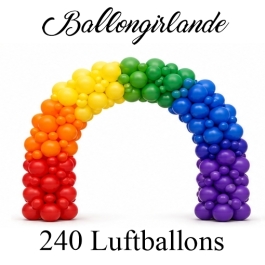Ballongirlande Regenbogen