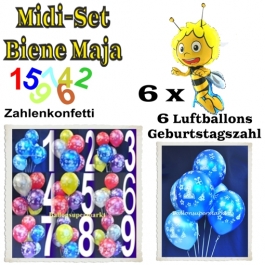 Ballons Helium Midi Set Dekoration Biene Maja