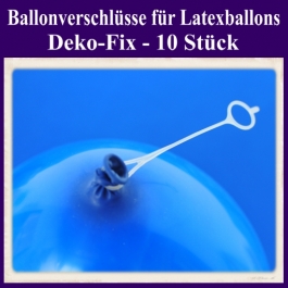 Ballonverschlüsse für Luftballons aus Latex, Deko-Fix, 10 Stück