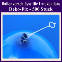 Ballonverschlüsse für Luftballons aus Latex, Deko-Fix, 500 Stück