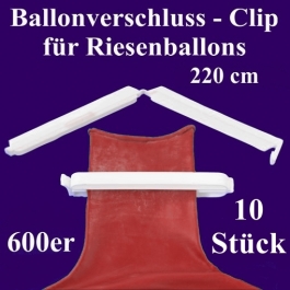 Ballonverschlüsse, Clips, Fixverschlüsse für Riesenballons 600er, 10 Stück