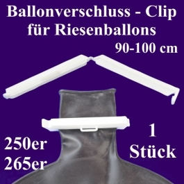 Ballonverschluss, Clip für Riesenballons aus Latex von 90 cm bis 100 cm
