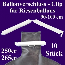 Ballonverschlüsse, Clips für Riesenballons aus Latex von 90 cm bis 100 cm, 10 Stück